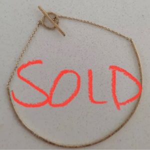 10K Yellow Gold Solid Toggle Bracelet Bangle Loren Stewart New